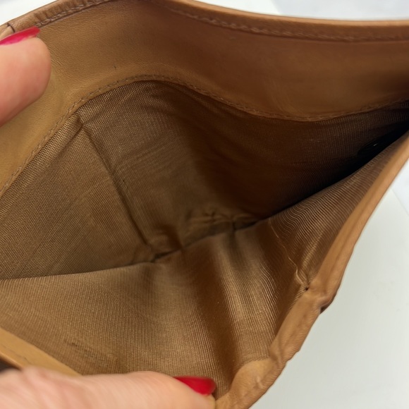 Auth. CELINE Macadam PVC Leather Bifold Wallet Logo Beige Gold Hardware Vintage - Picture 9 of 17